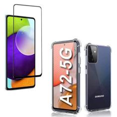 Imagem de Capinha de Celular Anti Impacto e Película Vidro 9d Compatível Samsung Galaxy A72 Tela 6.7 Polegadas