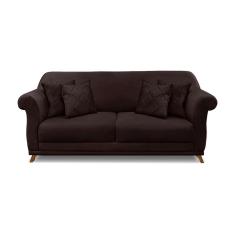 Imagem de Sofá 3 Lugares Abruzzo Suede Café 180 Cm
