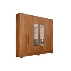Imagem de Guarda Roupa 6 Portas (2 c/ Espelho) e 4 Gavetas c/ Pés Milly/Veneza C