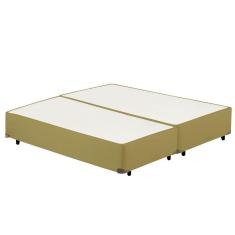 Imagem de Cama Box  Bipartido CASAL Corano Bege Universal - 138x188