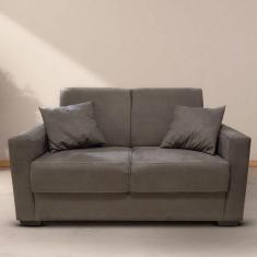 Imagem de Sofá Estofado 2 Lugares Sala Estar Recepção Mariana Suede marrom