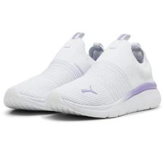 Imagem de PUMA Tênis feminino Softride Pro Echo slip-on Nm, Névoa prateada/alerta de lavanda/branco PUMA, 35