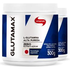 Imagem de Kit 2 Glutamina Glutamax Em Pó Vitafor 300G