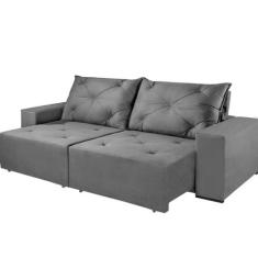 Imagem de Sofá Opala 4 Lugares Retrátil Reclinável Suede Mundial Estofados