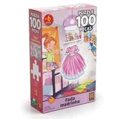 Imagem de Quebra Cabeça Infantil Puzzle Fada Madrinha 100 Peças Grow