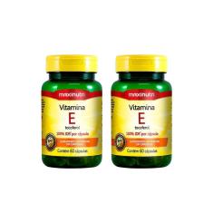 Imagem de Kit 02 Vitamina E 100% Idr 60 Cápsulas Maxinutri