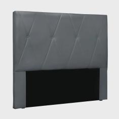 Imagem de Cabeceira Cama Box Queen 160 cm Aquilla Veludo Cinza S04 - D'Rossi