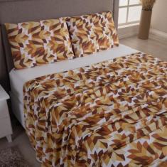 Imagem de Jogo Cama Lençol Sonnet Queen Malha Estampada 100% Algodão 4 - Casa Sc
