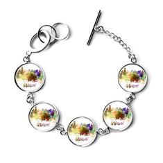 Imagem de DIYthinker Pulseira de Aquarela Miami America City, Bracelete com Pingente de Corrente