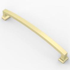 Imagem de Asidrama Pacote com 10 puxadores de armário de cozinha de latão escovado de 254 mm, puxadores de armário de cozinha para puxadores de gaveta de armário