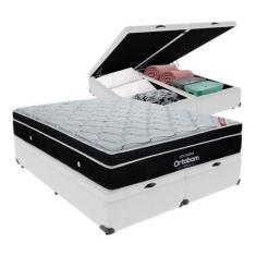 Imagem de Cama + Box Com Bau Ortobom Colchão King Com Molas Ensacadas