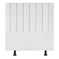 Imagem de Cabeceira Estofada Cama Box Solteiro 100 Cm Marina Corino branco