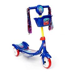 Imagem de Patinete Infantil Aventura, Uni Toys, Azul Escuro