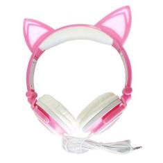 Imagem de Headfone  orelhas de gato e led hf-c22/2560 rosa - Exbom