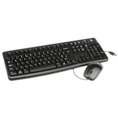 Imagem de Teclado e Mouse com Fio Logitech MK120 USB - Preto (Espanhol - Portugu