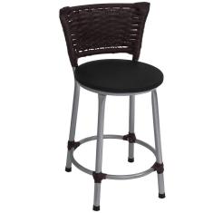 Imagem de Banqueta Baixa Prata Junco Argila Com Assento  Fortmix