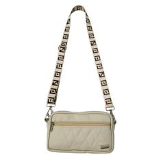 Imagem de Bolsa Feminina Transversal Couro Bege - Coutre Bolsas