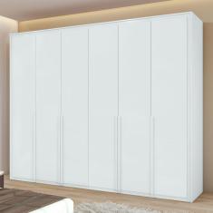 Imagem de Guarda-Roupa Casal Imperatore 6 Portas 6 Gavetas 100% Mdf 81668.282 Branco - Móveis Lopas