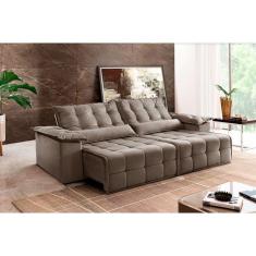 Imagem de Sofá Retrátil E Reclinável Zeus 2,90m 05 Lugares Txr Bege