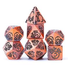Imagem de Dungeons and Dragons Dice Set, Metal Polyhedral DND Large Dice Bag Bulk Tower Role Playing Dice