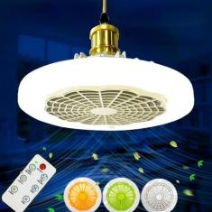 Imagem de Ventilador De Teto Led Com Controle Iluminação Ajustável E27 - Guiro