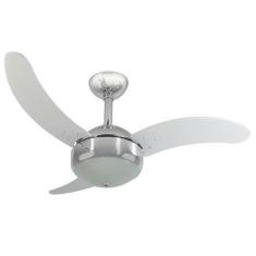 Imagem de Ventilador De Teto Infinity Max Cromo 3 Pás Mdf Branco 110V 1007