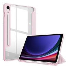 Imagem de Capinha + Película Vidro Tablet Samsung S9 Rosa Claro - Star Capas E A