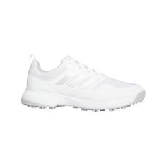 Imagem de adidas Tênis de golfe feminino Tech Response Spikeless 3.0, Calçado branco/cinza dois/prata metálico, 34