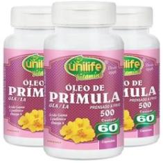 Imagem de Kit 3 Óleo De Prímula 700mg 60 Cápsulas - Unilife