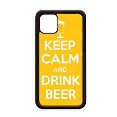Imagem de Capa Keep Calm and Drink Beer Yellow para iPhone 11 Pro Max para Apple Mobile Case Shell