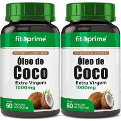 Imagem de Kit 2 Óleo De Coco Extra Virgem 1000Mg 60 Cápsulas Fitoprime