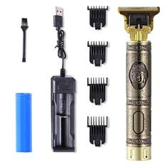 Imagem de Staright Cortador de cabelo profissional recarregável T9 USB 0mm Cortador de cabelo careca barbeador de barba ferramenta de corte de cabelo para homens