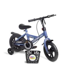 Imagem de Bicicleta Infantil Aro 12 Speedy com Rodinhas Removíveis Cestinha Azul