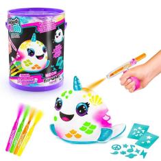 Imagem de Fun Airbrush Pelúcia na Lata Neon Narwhal - Fun Divirta-se
