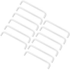 Imagem de 12 puxadores de guarda-roupa Pacdrawer Pullsniture Puxadores de gaveta de aço inoxidável Puxadores de armário Puxadores de porta Puxadores de cômoda, distância do furo 160 mm