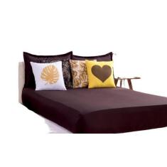 Imagem de Jogo De Lençol Liberty Queen 07 Peças Marrom - Idealpravc