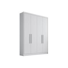Imagem de Guarda Roupa Casal 4 Portas E 3 Gavetas Moderni Plus Branco Novo Horizonte