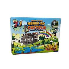 Imagem de Brinquedo Quebra Cabeça Em Mdf 24 Peças Mundo Do Castelo +3 Anos Paper