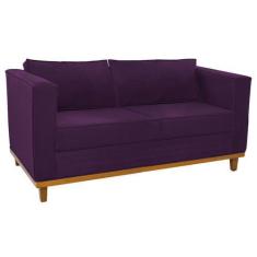 Imagem de Sofá 2 Lugares Europa Suede Roxo Adj Decor