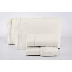 Imagem de Lençol Avulso King Size 200 Fios Com Elástico 100% Algodão (Palha)