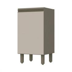 Imagem de Balcão Henn Connect Sem Tampo 1 Porta 35cm Duna/cristal