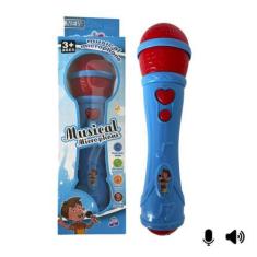 Imagem de Brinquedo Microfone Musical Infantil Sai A Voz E Música Embutida - Thi