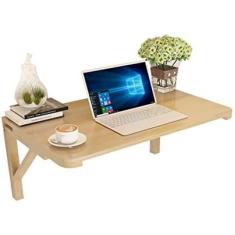 Imagem de Mesa montada na parede Mesas de folhas rebatíveis de cozinha dobráveis, dobráveis, bancada dobrável para escritório doméstico, lavanderia, garagem, bar no porão, escritório ou cozinha, natur