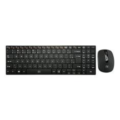 Imagem de Kit de teclado e mouse sem fio Multilaser TC202 Português Brasil de cor preto