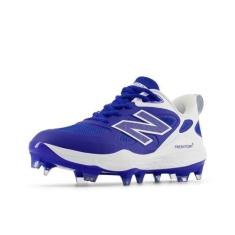 Imagem de New Balance Tênis de softbol feminino Fresh Foam Velo V4 moldado, Team Royal/Branco, 38