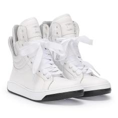 Imagem de Tênis Hardcorefootwear De Couro Botinha Tratorado Para Academia Collab Juju Salimeni White Leather-Feminino