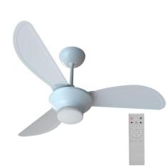 Imagem de Ventilador de teto Led 3 pás Inverter com controle remoto branco - Mis