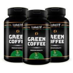 Imagem de Green Coffee 100% Puro Black (Café Verde) 3 Frascos 300 cápsulas