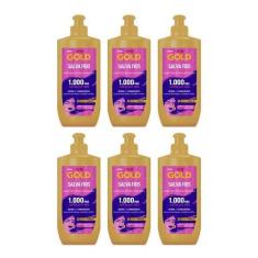 Imagem de Creme Pentear Niely Gold Salva Fios 250ml - Kit Com 6un