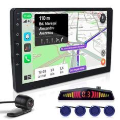 Imagem de Kit Multimídia 9 Polegadas + Câmera Ré + Sensor Ré Azul S10 2014 2015 